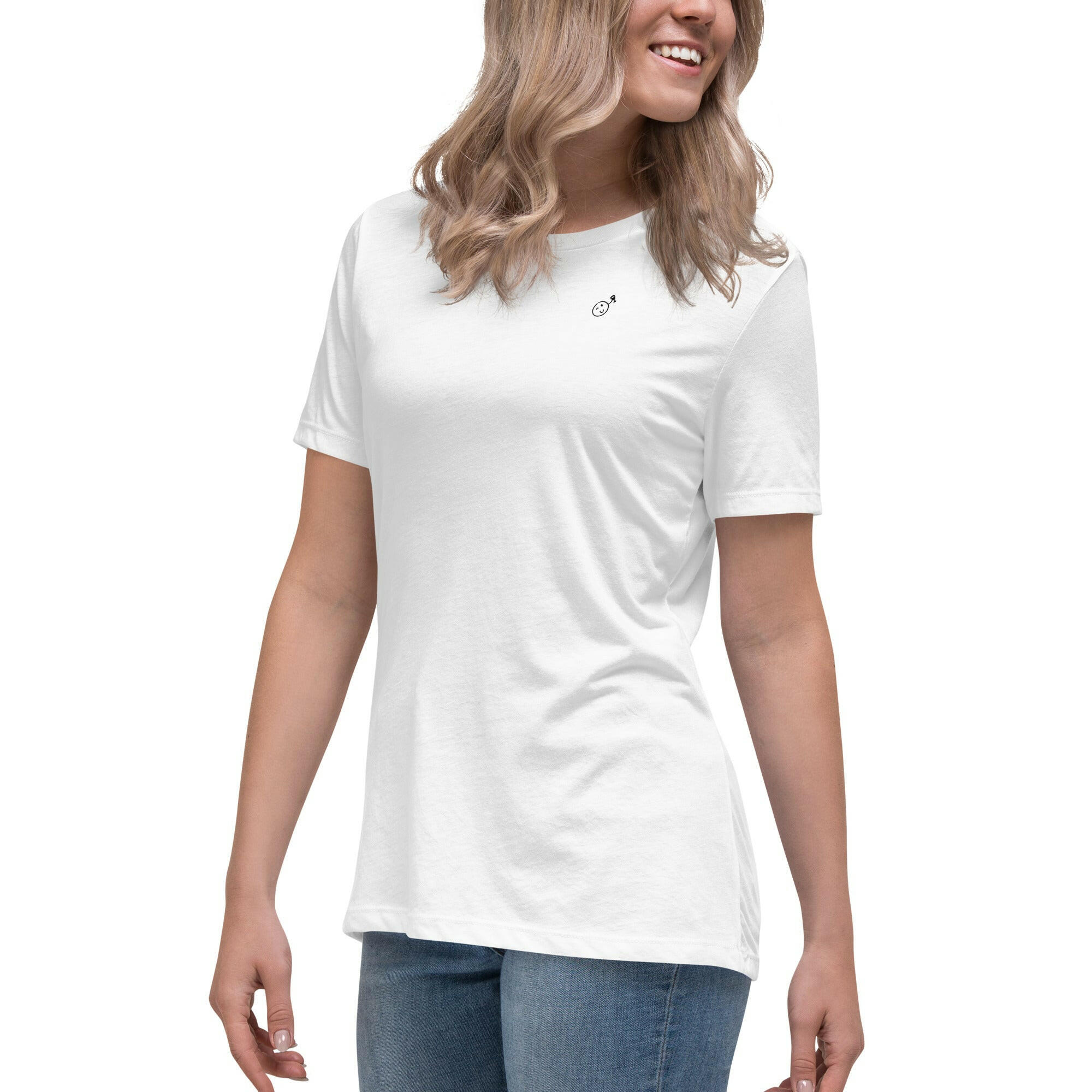 HFWco Wobble Print | Women's Relaxed T-Shirt - Half Full Wine Co.